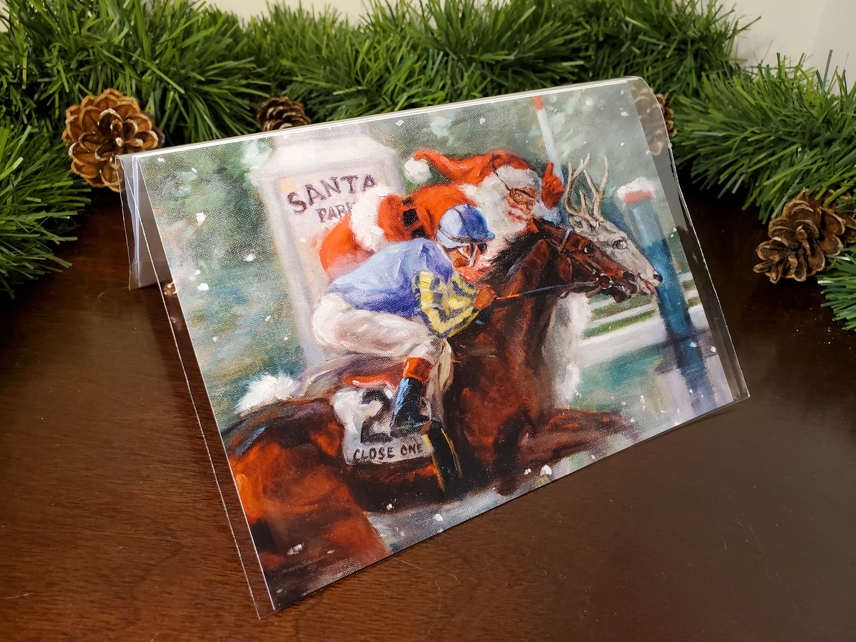 Christmas Card of Horse Racing - 