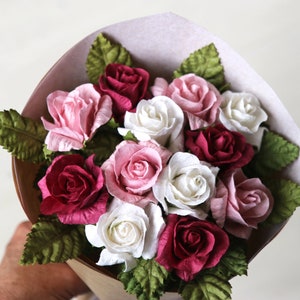First Wedding Anniversary Gift | Paper Anniversary Flower Bouquet