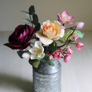Mazzo di fiori di carta primaverili / regalo di carta per anniversario, compleanno o occasione speciale