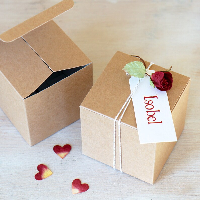 Rustikale Geschenk & zugunsten Box x 10 Boxen DIYBox 10