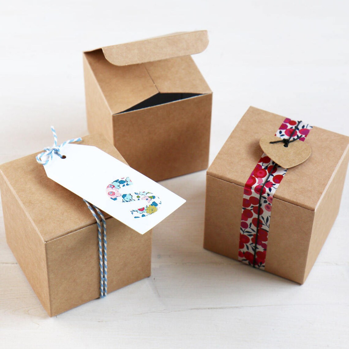 DIY Favour Box for Gifts Sweets & Chocolates x10 boxes 7.5cm Etsy