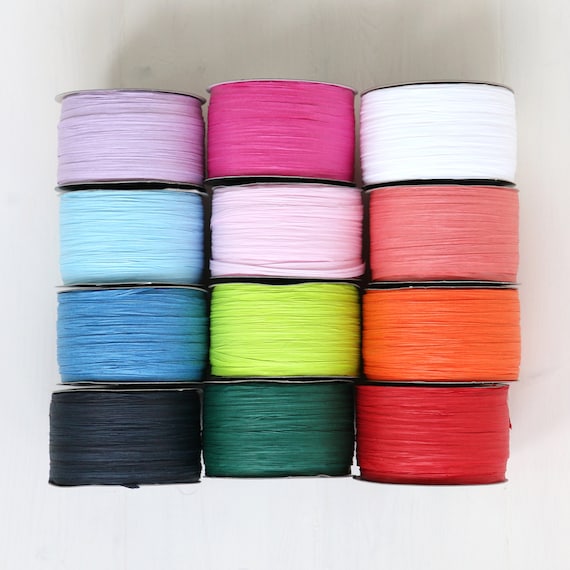 10 Metre x 24 Rolls Of Jute Ribbon Raffia Cord Craft Twine Rope String Craft DIY
