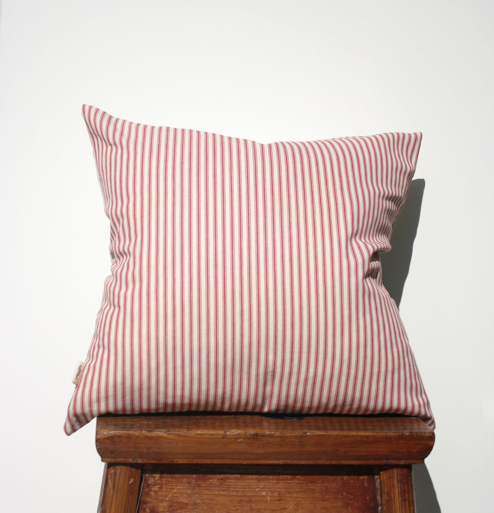 Green Stripe Pillow Cover / Farmhouse Pillow / Striped Throw Etsy