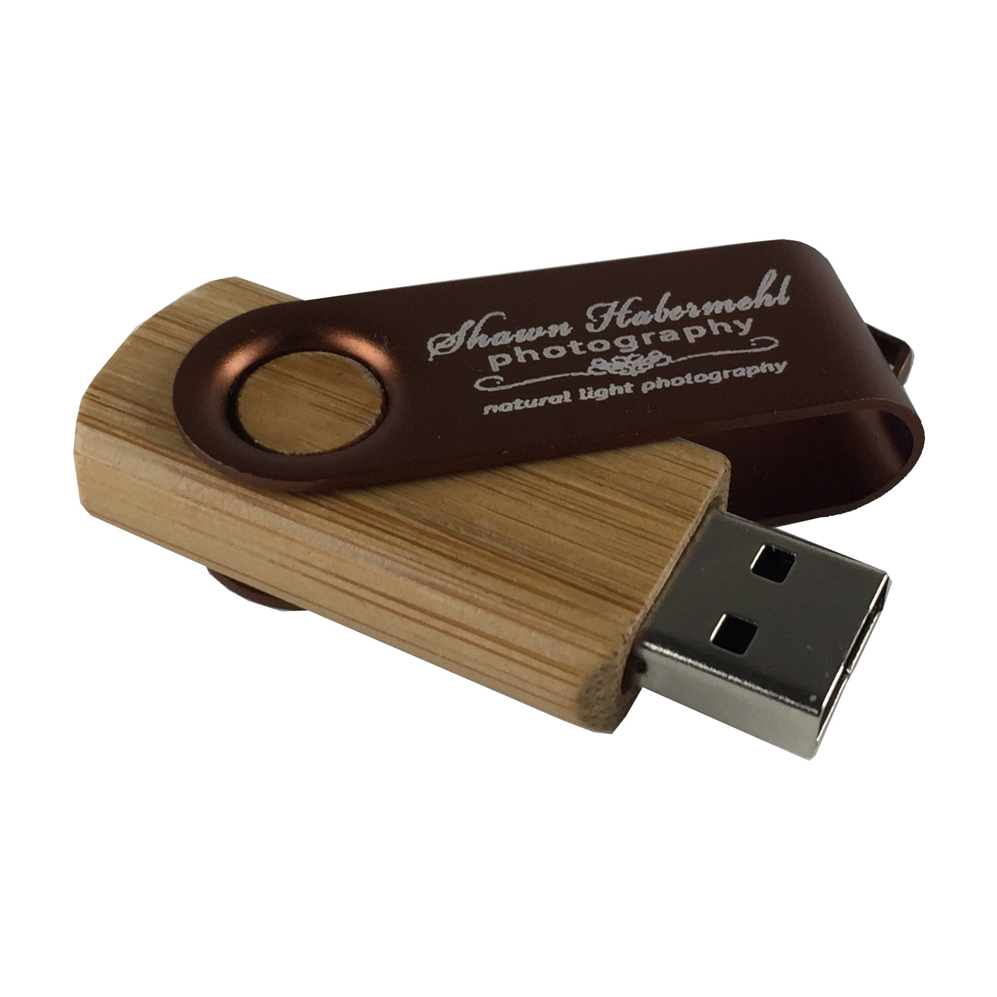 8 BULK USB Flash Drive Engraved Bamboo Swivel Engraving - Etsy