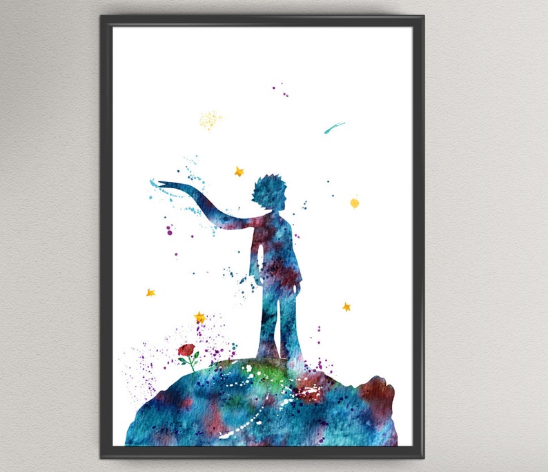 Le Petit Prince Imprimer The Little Prince Aquarelle Art Print | Etsy