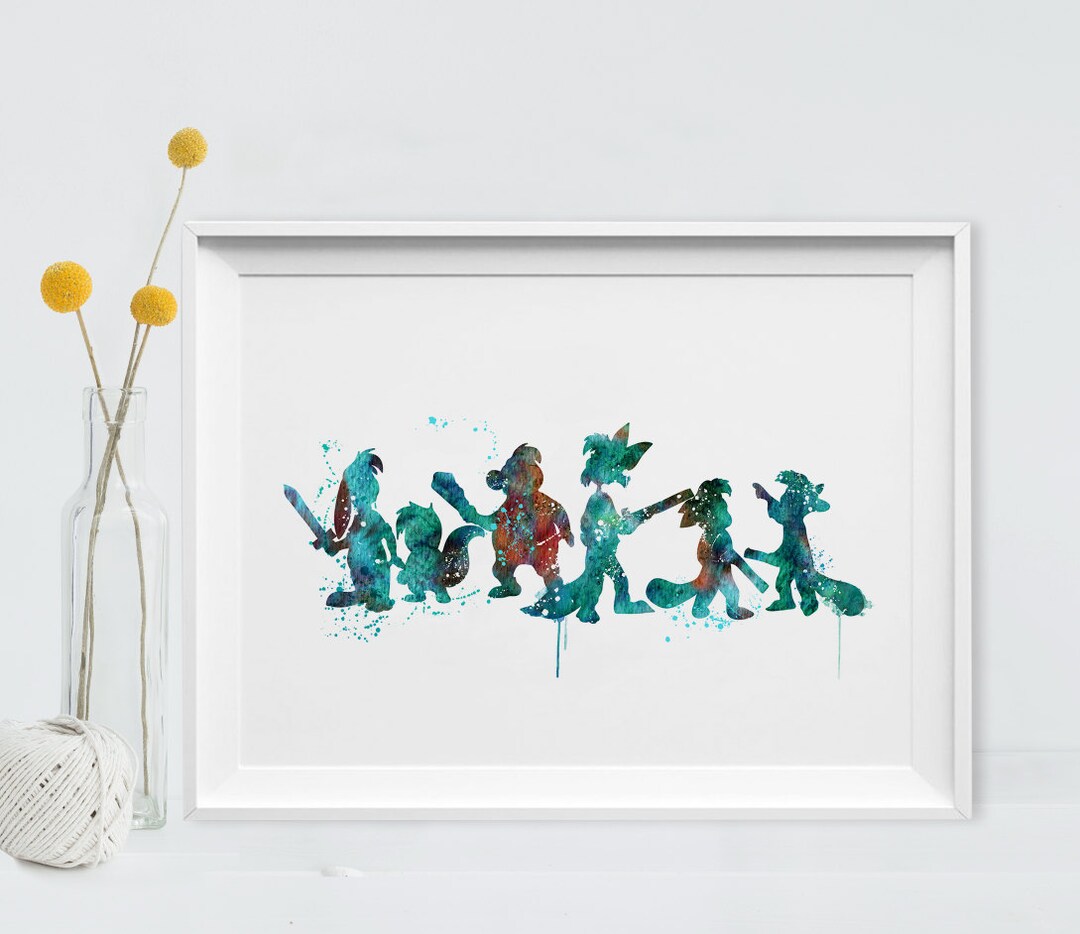 ピーターパンMARCHOF THE LOSTBOYS 絵画 Disney Peter Pan's Never Land – Thomas Kinkade Studios