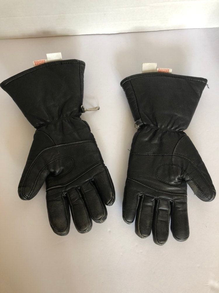 Vintage Yamaha Leather Gauntlet Gloves Insulated Snowmobile Etsy New