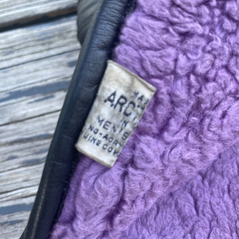 Reproduction Arctic Cat Snowmobile Purple Medallion Leather Keychain – Vintage Style, Unbranded
