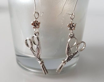 Sewing Scissor earrings - crafter gift - quilter gift