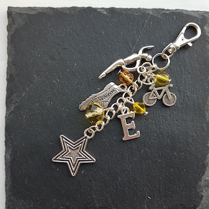 Triathlon Bag Charm: Swimmer, Cyclist, Runner Gift