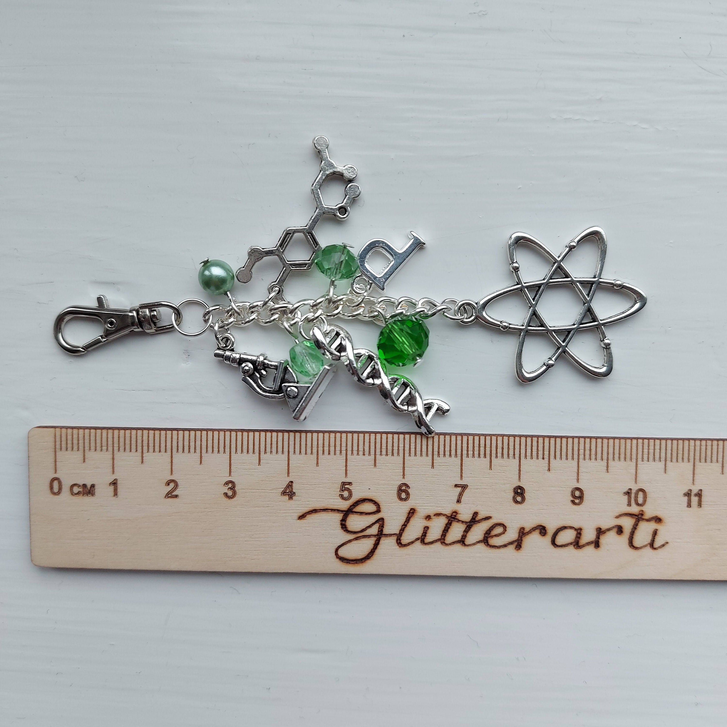 Scientist Gift Science Bag Charm Scientific Keychain Etsy UK