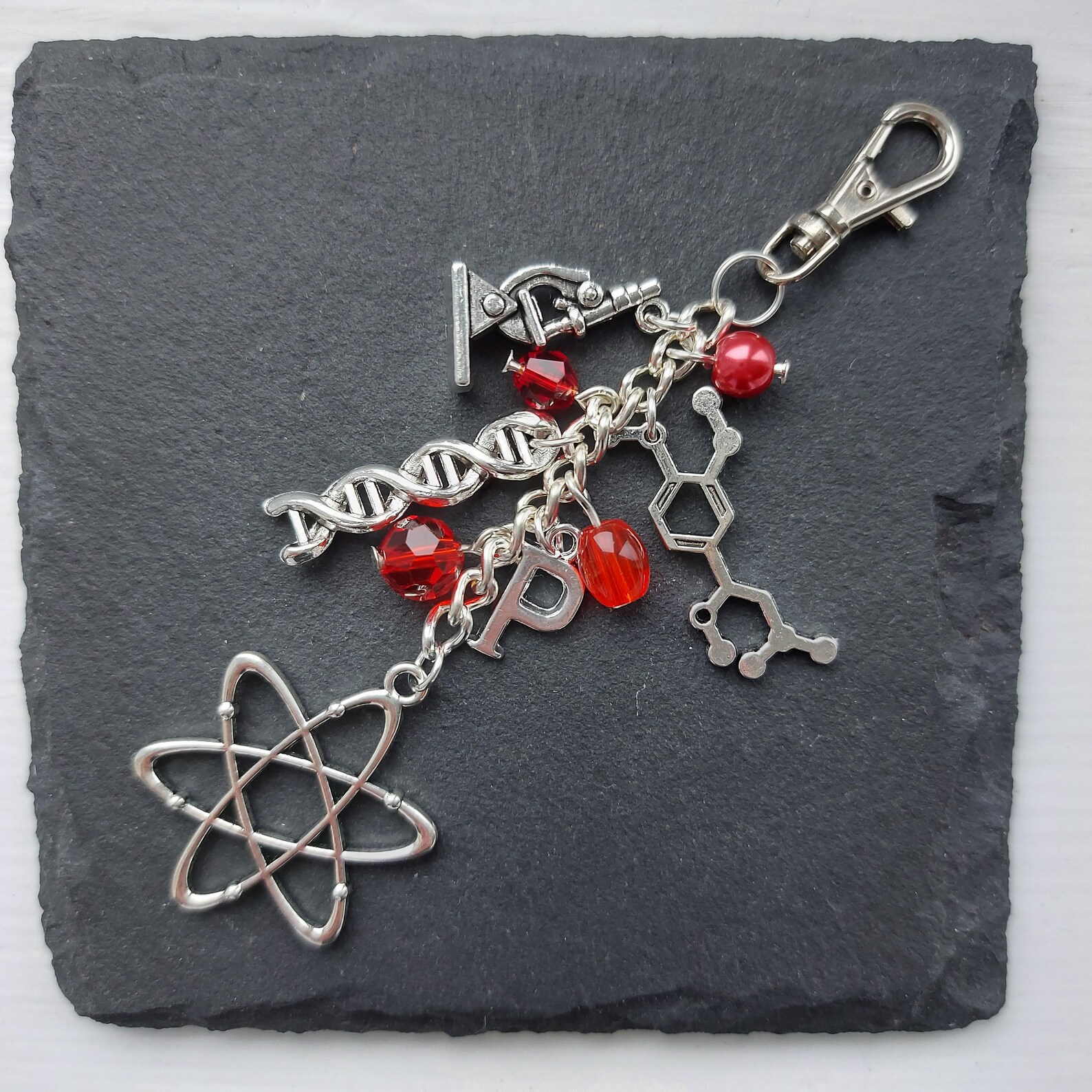 Scientist Gift Science Bag Charm Scientific Keychain Etsy UK