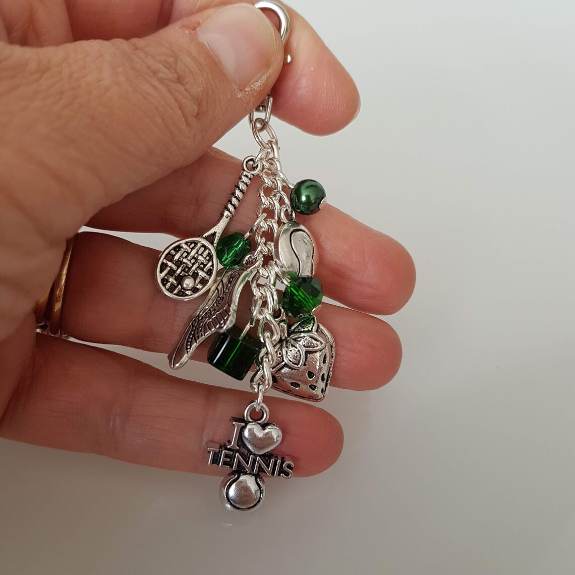 Tennis Bag Charm Tennis Gift Tennis Keychain - Etsy UK