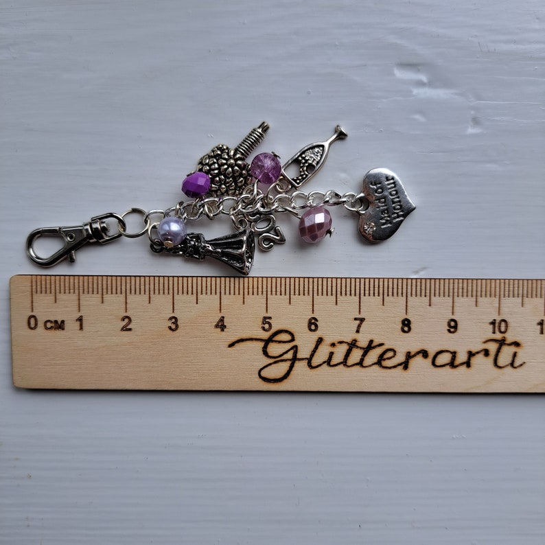 Maid of Honour bag charm Matron of honour keychain bridal party gifts image 5