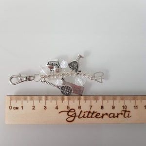 40th birthday bag charm 40th birthday gift 40th anniversary gift 40th birthday keychain image 5