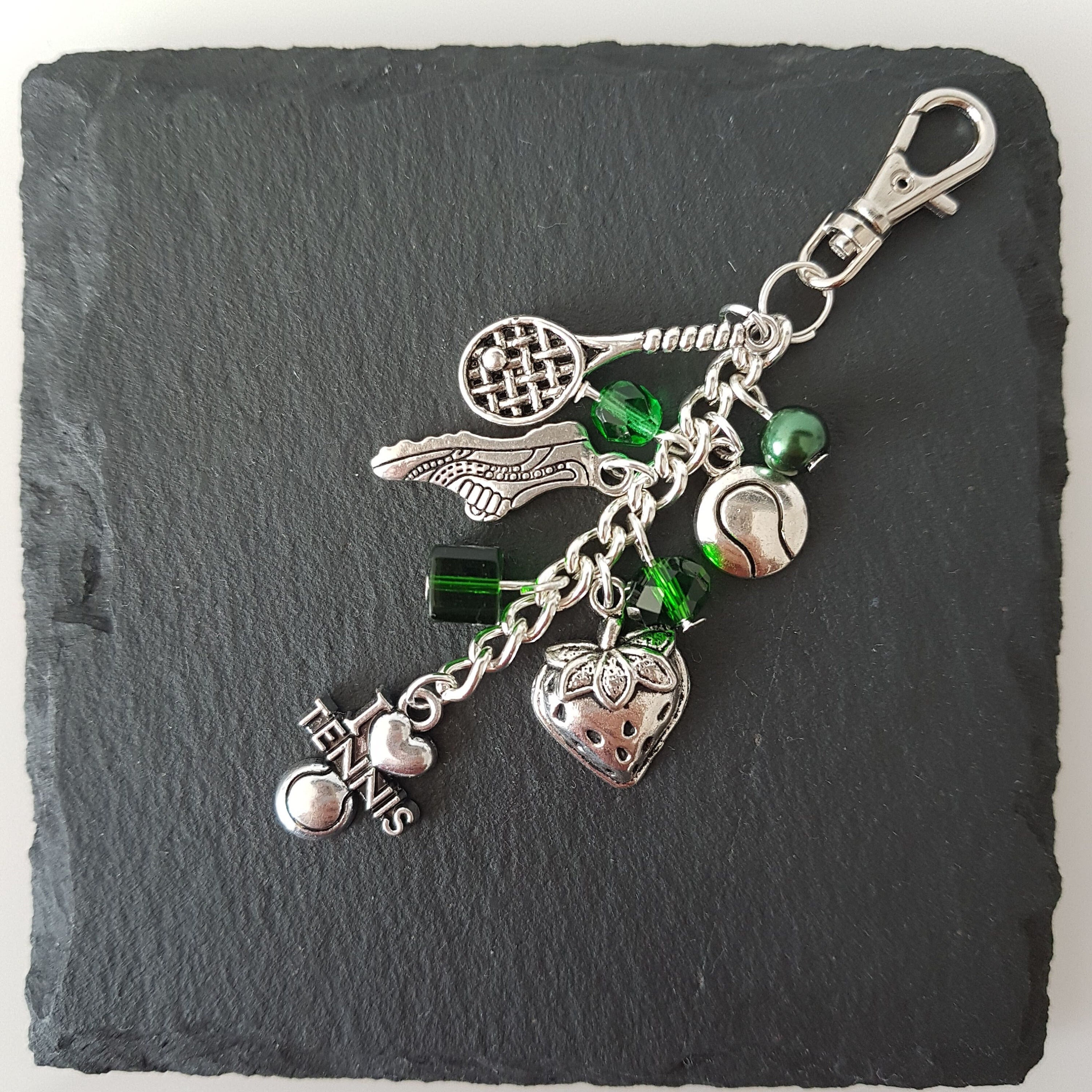 Tennis Bag Charm Tennis Gift Tennis Keychain - Etsy UK