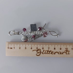 Christian gift Christian bag charm Christian faith keychain image 6