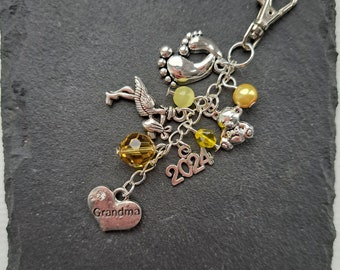 New Grandma gift - Grandma bag charm - Grandma keychain