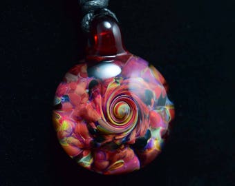 Borosilicate Glass Twisted Frit Pendant