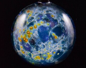 Borosilicate Glass Silver Galaxy Pendant