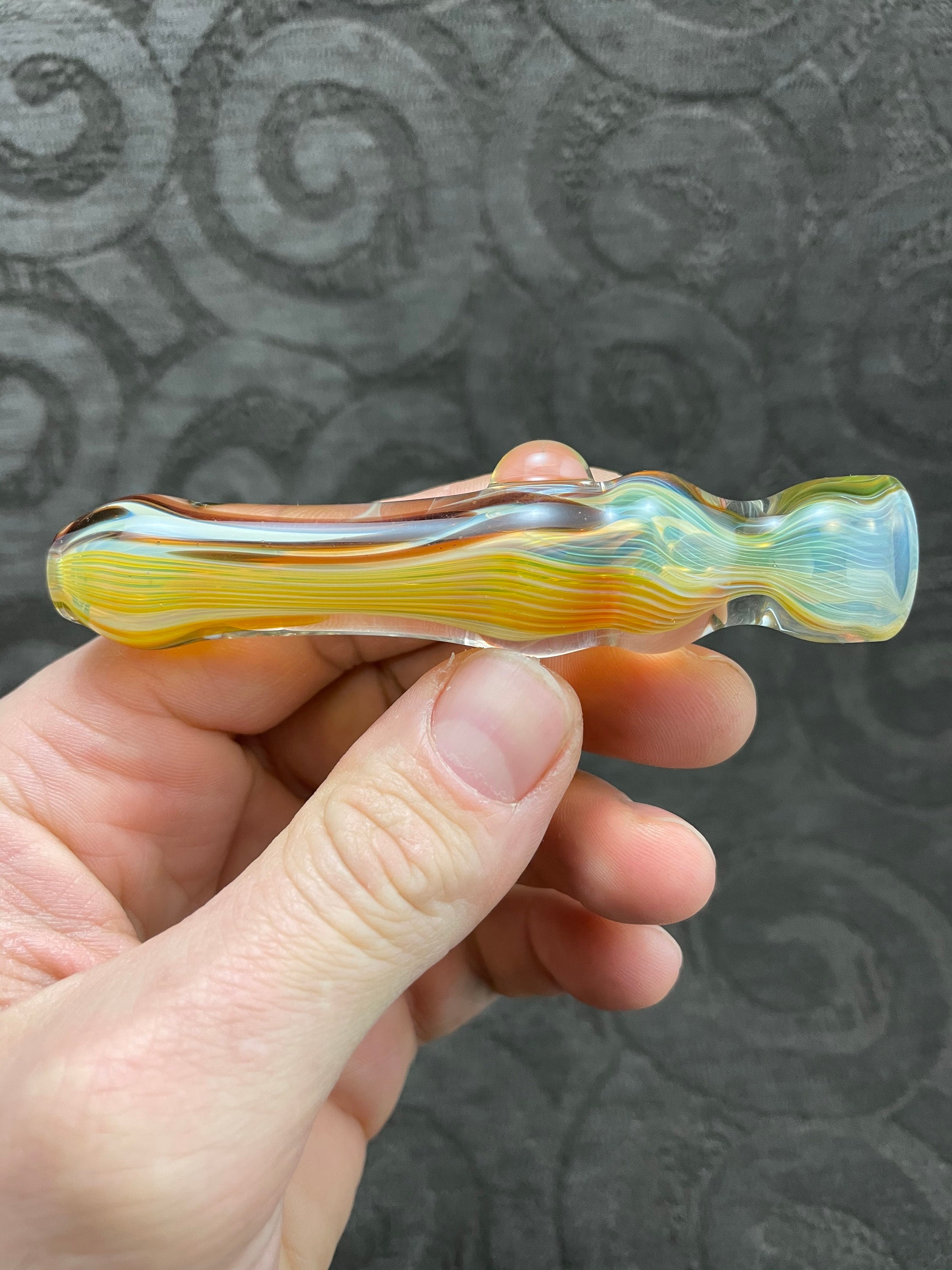 Heady Glass Pipes Glass Chillums Glass One Hitters Etsy
