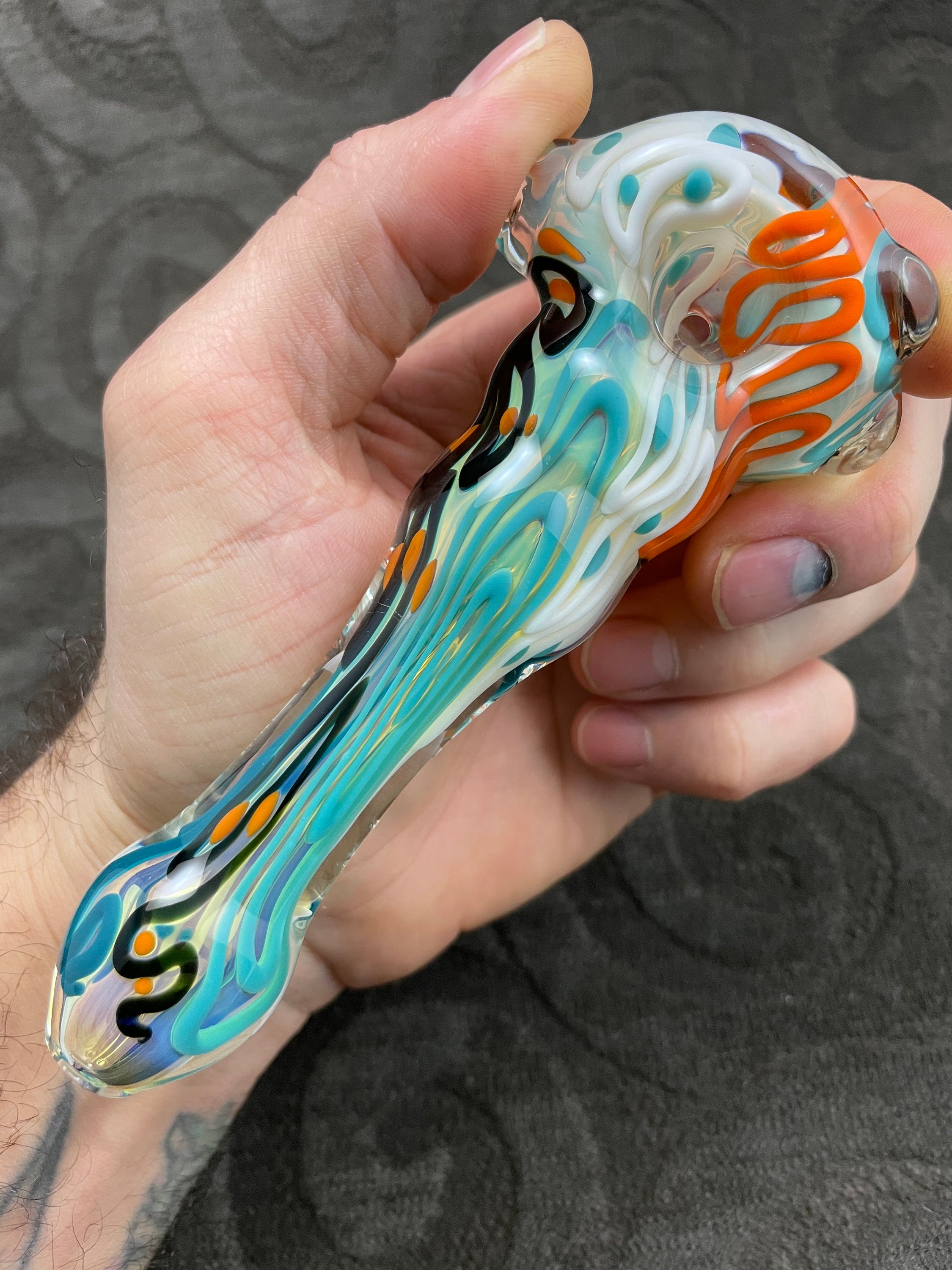 Heady Glass Pipes Inside Out Glass Pipes Color Changing Etsy