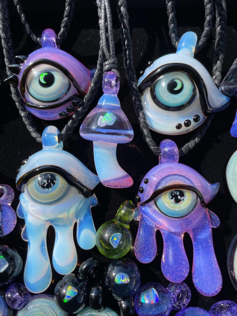 Heady Third Eye Drippy Pendant, Custom Made to Order. - Etsy