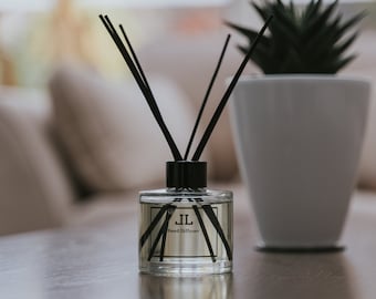 Oud and Rose REED DIFFUSER Bottle With Sticks, Reed Oil Diffuser
