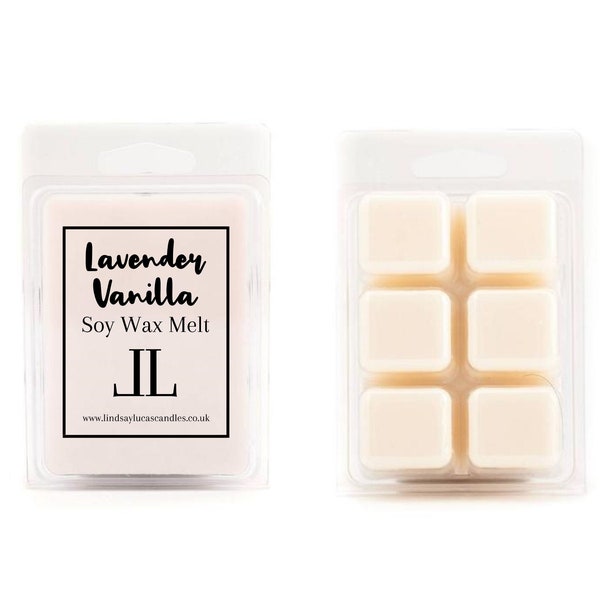 Soy Wax Melts In Lavender And Vanilla Scent, Strong But Soothing