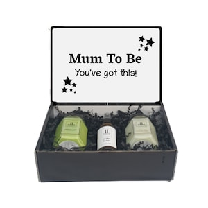 Personalisierte Mum To Be Kerze Geschenkbox Geschenkkorb