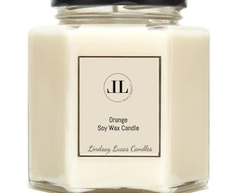 Orange Scented Candle, Sweet Orange Scented Candle, Orange Scent, Orange Candle, Candles, Scented Candles, Essential Oil Candle, Soy Candles