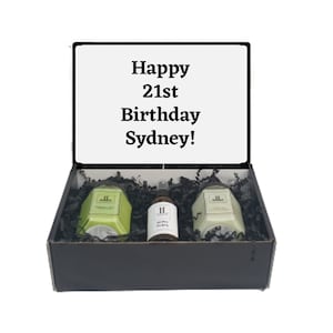 Personalised Birthday Candle Gift Box Hamper