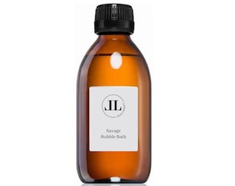 Bubble Bath, Luxurious And Natural 200ml Glass Bottle Nourishing Formula Signature Scents for Relaxation & Self Care Lots Of Designer Scents