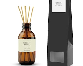 Extra grote fles rietverspreider met stokjes - geur limoen, basilicum en mandarijn - 200 ml - 500 ml