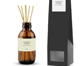 Extra grote fles rietverspreider met stokjes - APPLE Scent - 200 ml - 500 ml