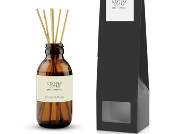 Extra stor doftspridare med pinnar - lavendel- och vaniljdoft - 200 ml - 500 ml