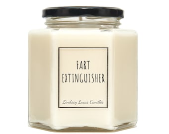 Fart Extinguisher Candle, Funny Gift For Boyfriend, Cheeky Gift, Funny Gift, Quirky Gift, Humorous Gift, Joke gift,  Scented Candle, Candles