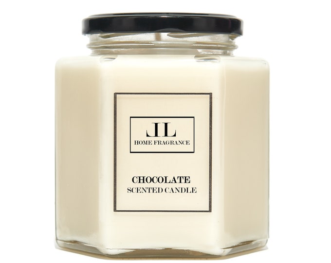 Chocolate Soy Wax Natural Candles, Chocoholic Friend Gift, Cozy Christmas Gift For Home Fragrance, Vegan