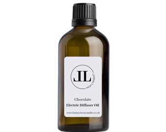 Electric Diffuser Oil - Chocolate Fragrance Oil For OIL BURNERS, Home aroma mist diffuser Scents, Fresh/Festive/Chrsitmas 100ml Glass Bottle