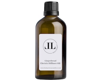Electric Diffuser Oil - Gingerbread Fragrance Oil For OIL BURNERS, Aroma Diffuser Spicy Scented 100ml Glass Bottle Strong Scented