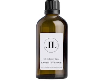 Electric Diffuser Oil - Christmas Tree Fragrance Oil For OIL BURNERS, Home Aroma Mist Diffuser, Fresh/Festive/Chrsitmas 100ml Glass Bottle