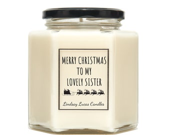 Christmas Scented Candle Gift For SISTER