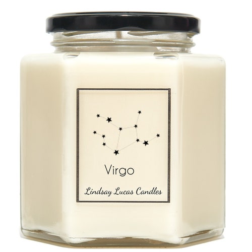 Virgo Star Sign SCENTED CANDLE Zodiac Constellation Astrology Etsy
