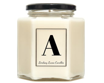 Letter A Candle Alphabet Scented Candle
