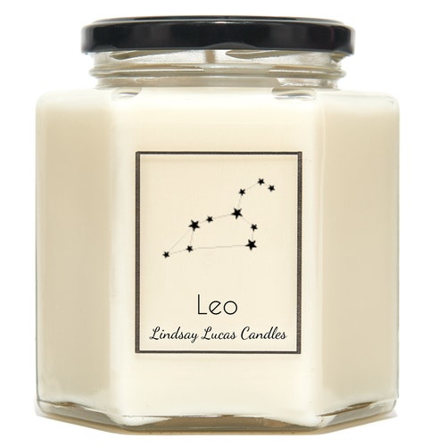 Leo Star Sign SCENTED CANDLE Zodiac Constellation Astrology Etsy