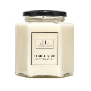 Floral Bomb Scented Candle, Feminine Perfume Copy Type, Soy Wax Vegan Candles