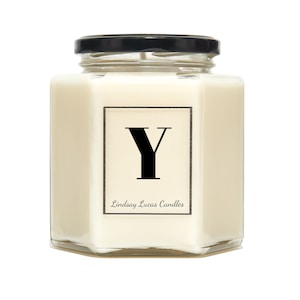 Letter Y Alphabet Scented Candle