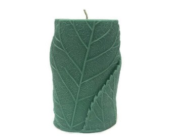 Pillar Candle, Leaf Candle, Tree Candle, Nature Candle, Soy Candle, Shaped Pillar Candles, Natural Candles, Rustic Candle, Woodland Candles