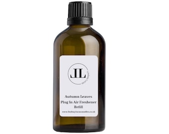 Plug In Refill Oil - Autumn Walks Fresh Scent - Plug In Wall Air Freshener Diffuser 100ml Glass Bottle