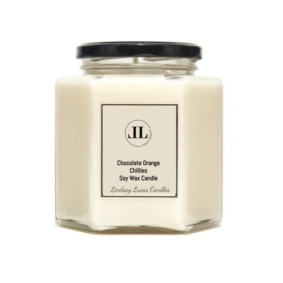 Chocolate Orange Chillies Spicy Scented Candles, Rich Fragrance Soy Wax Vegan Candle